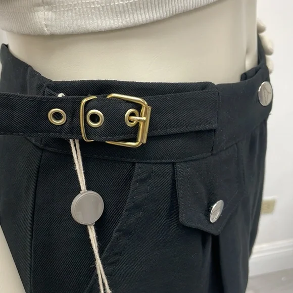 NWT • Casual Pants With Side Buckle Detail - Picture 2 of 16